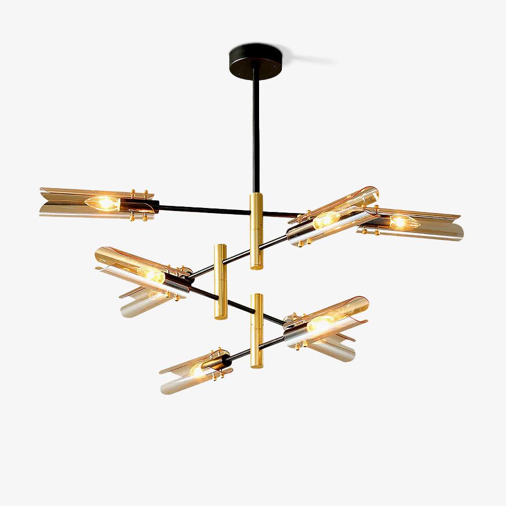Astrid Double Chandelier - Elegant Design with Adjustable Height & LED