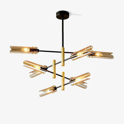 Astrid Double Chandelier - Elegant Design with Adjustable Height & LED