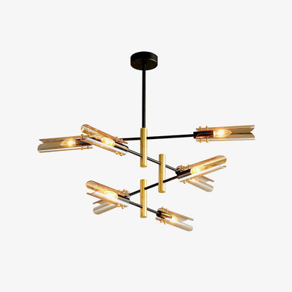 Astrid Double Chandelier - Elegant Design with Adjustable Height & LED