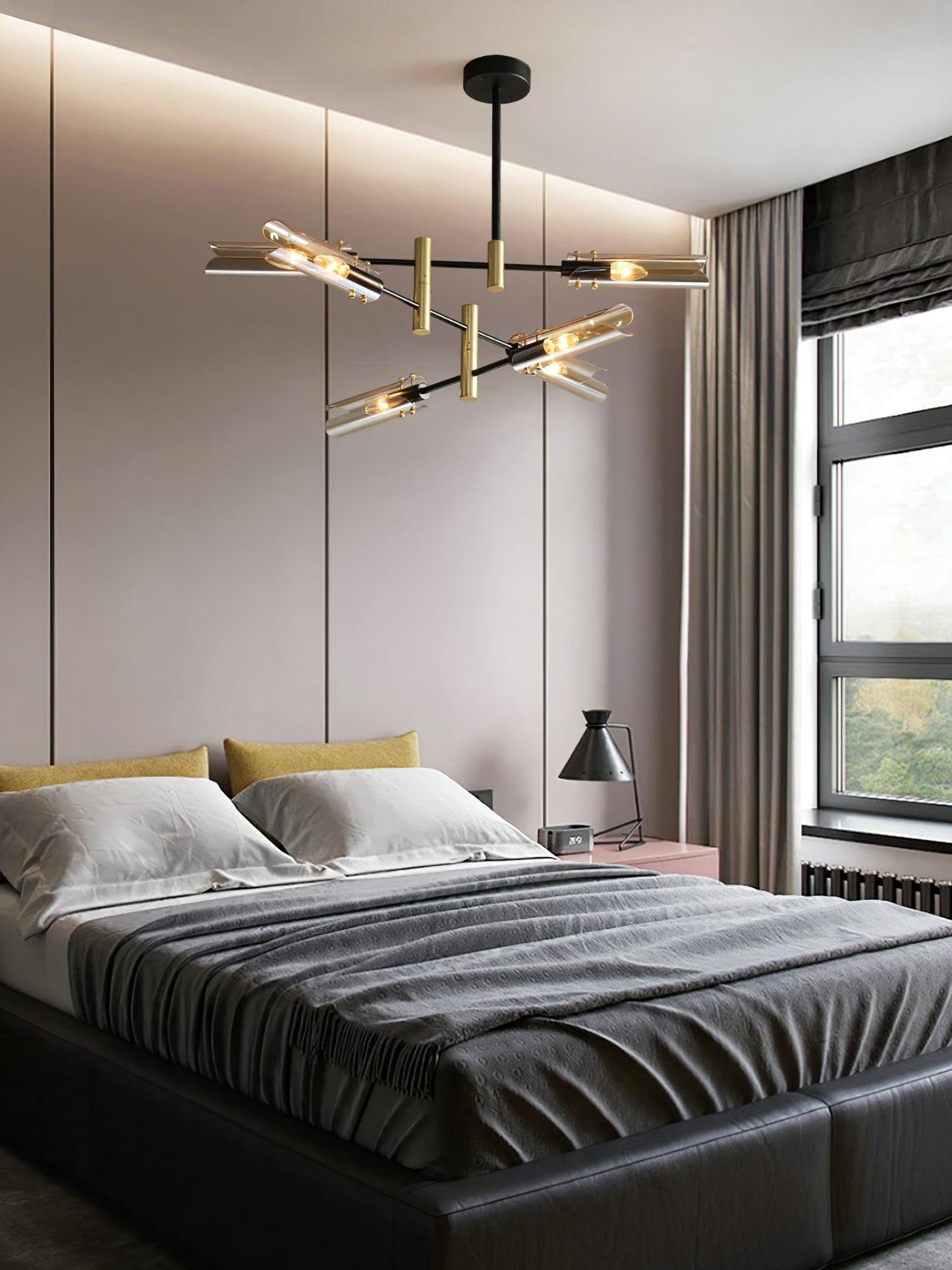 Astrid Double Chandelier - Elegant Design with Adjustable Height & LED