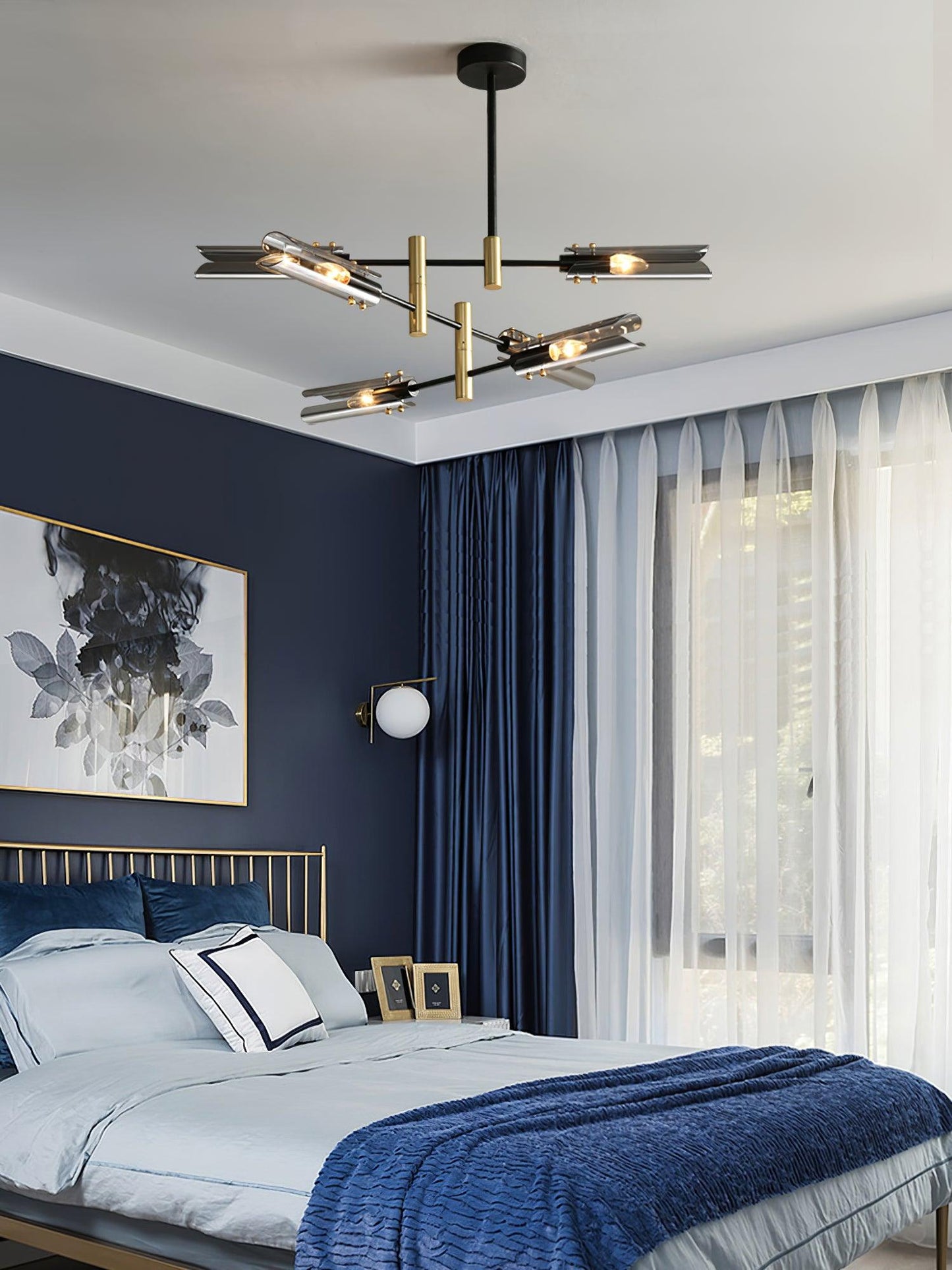 Astrid Double Chandelier - Elegant Design with Adjustable Height & LED