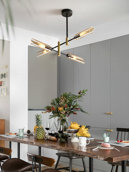 Astrid Double Chandelier - Elegant Design with Adjustable Height & LED