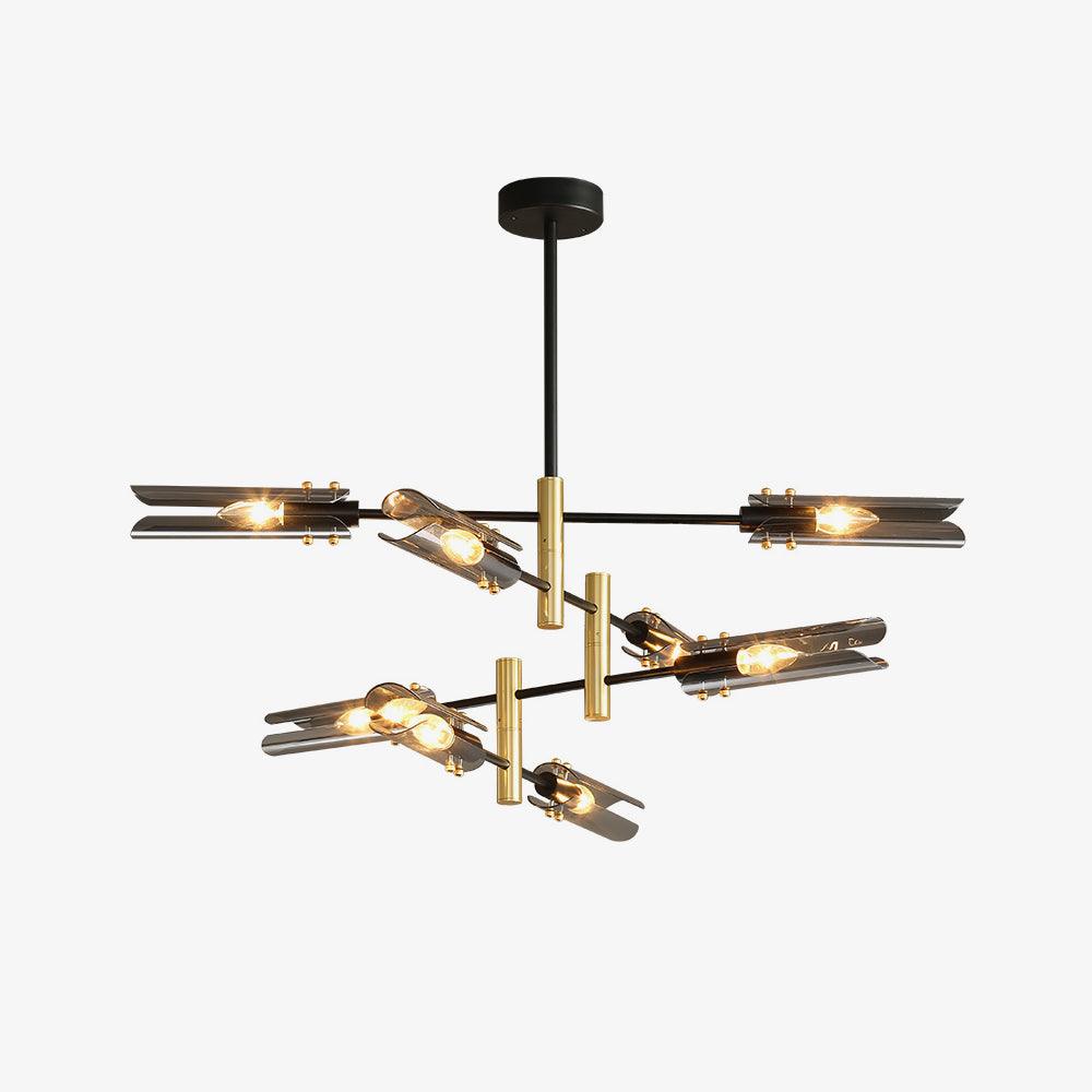 Astrid Double Chandelier - Elegant Design with Adjustable Height & LED