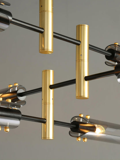 Astrid Double Chandelier - Elegant Design with Adjustable Height & LED