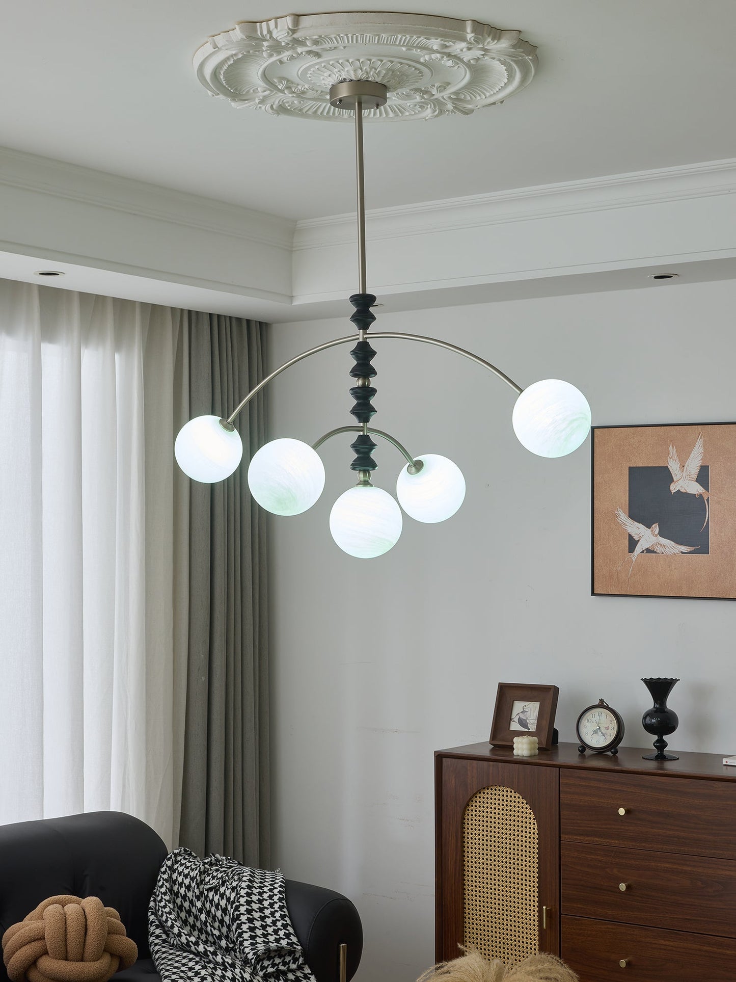Astrium Arc Chandelier - Modern Design with Adjustable Brightness