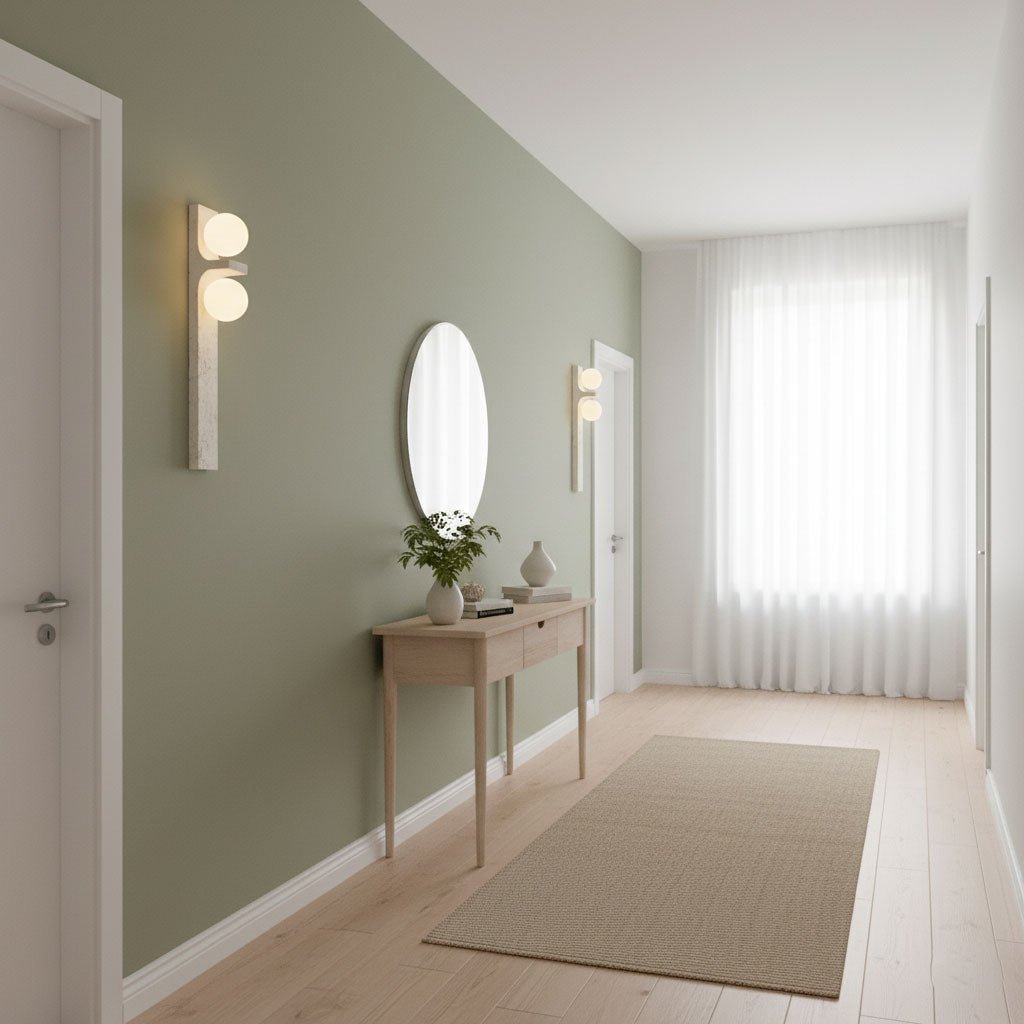 Asymmetrical Travertine Wall Sconce - Elegant Design & Soft Ambient Li