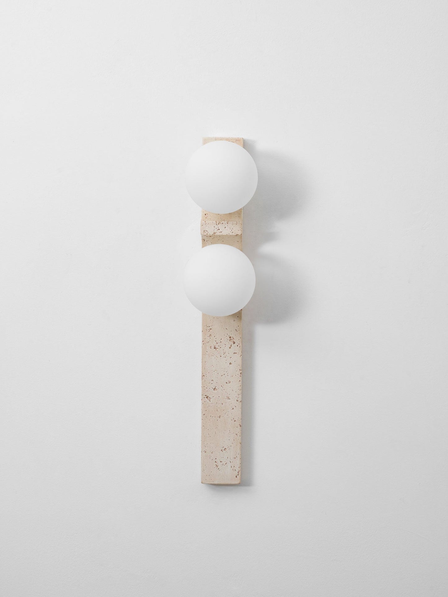 Asymmetrical Travertine Wall Sconce - Elegant Design & Soft Ambient Li