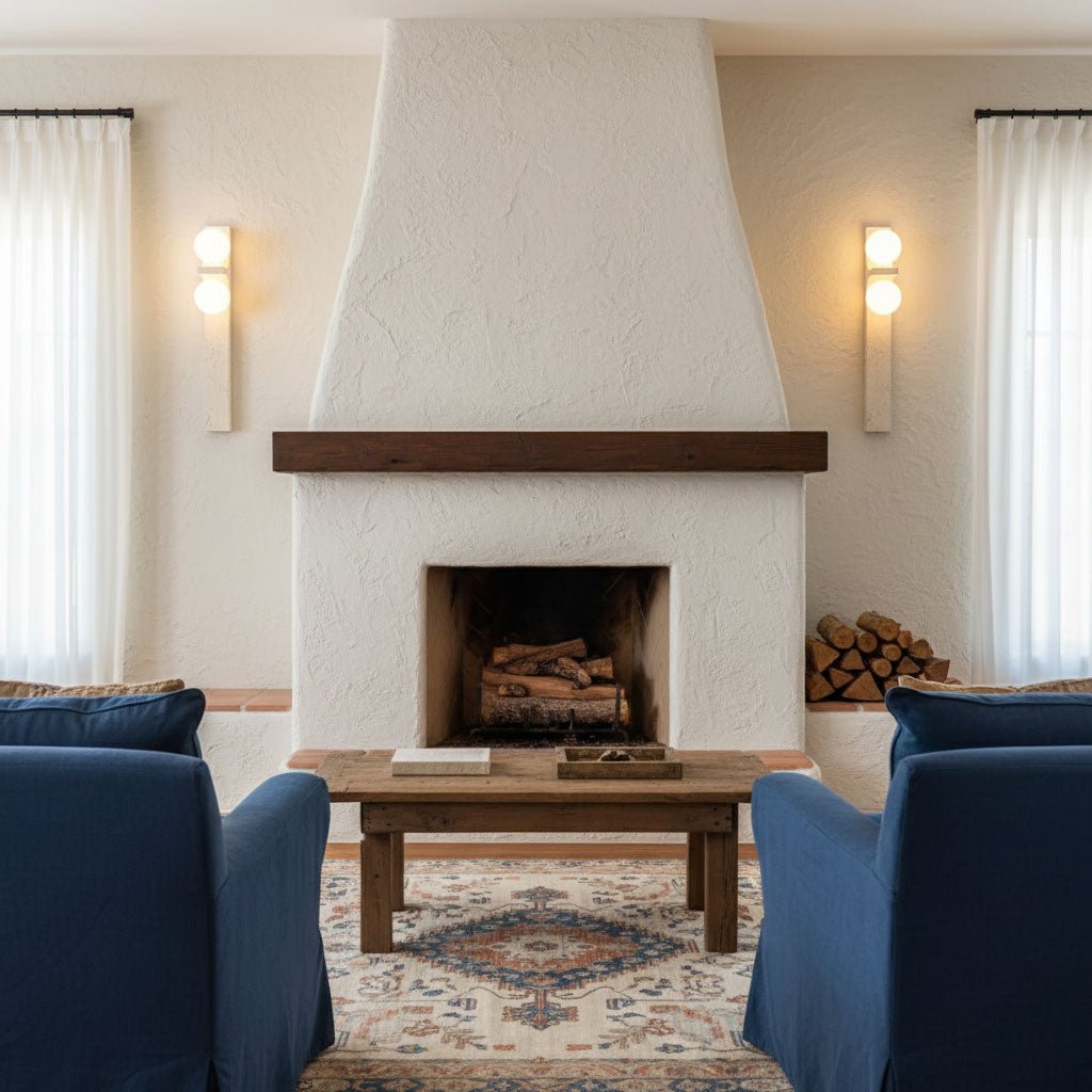 Asymmetrical Travertine Wall Sconce - Elegant Design & Soft Ambient Li