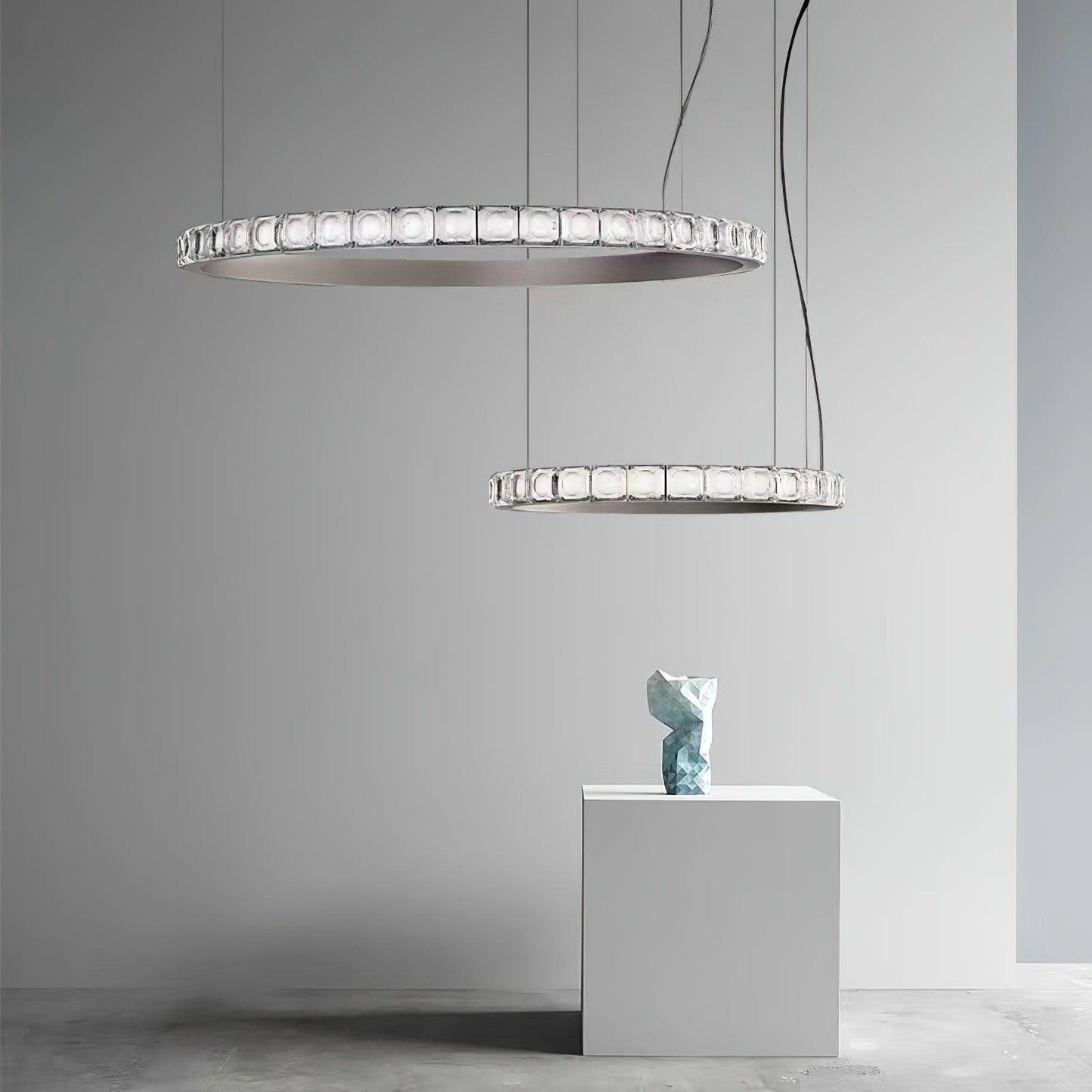 Aura Ring Chandelier - Adjustable Brightness & Modern Design
