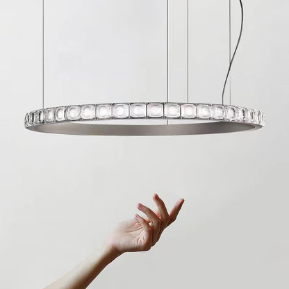 Aura Ring Chandelier - Adjustable Brightness & Modern Design