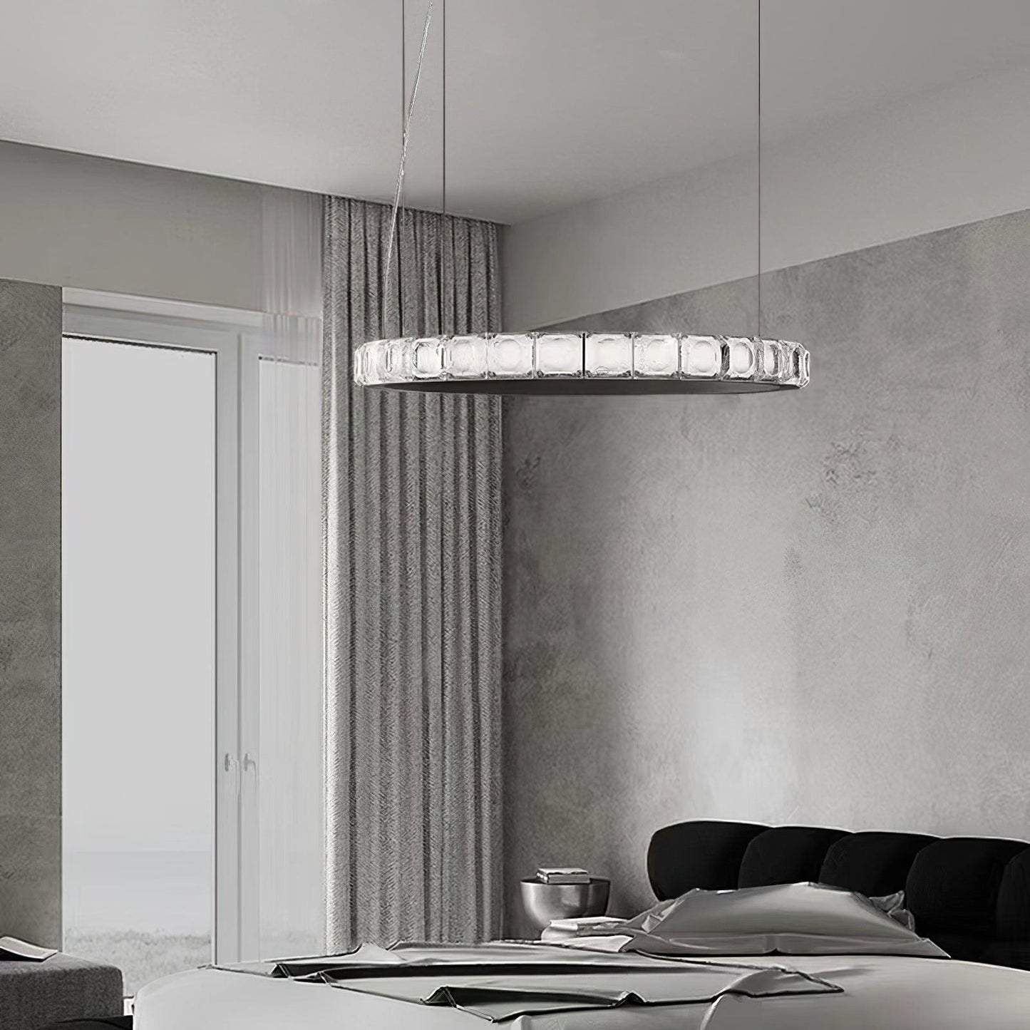 Aura Ring Chandelier - Adjustable Brightness & Modern Design