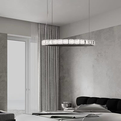 Aura Ring Chandelier - Adjustable Brightness & Modern Design