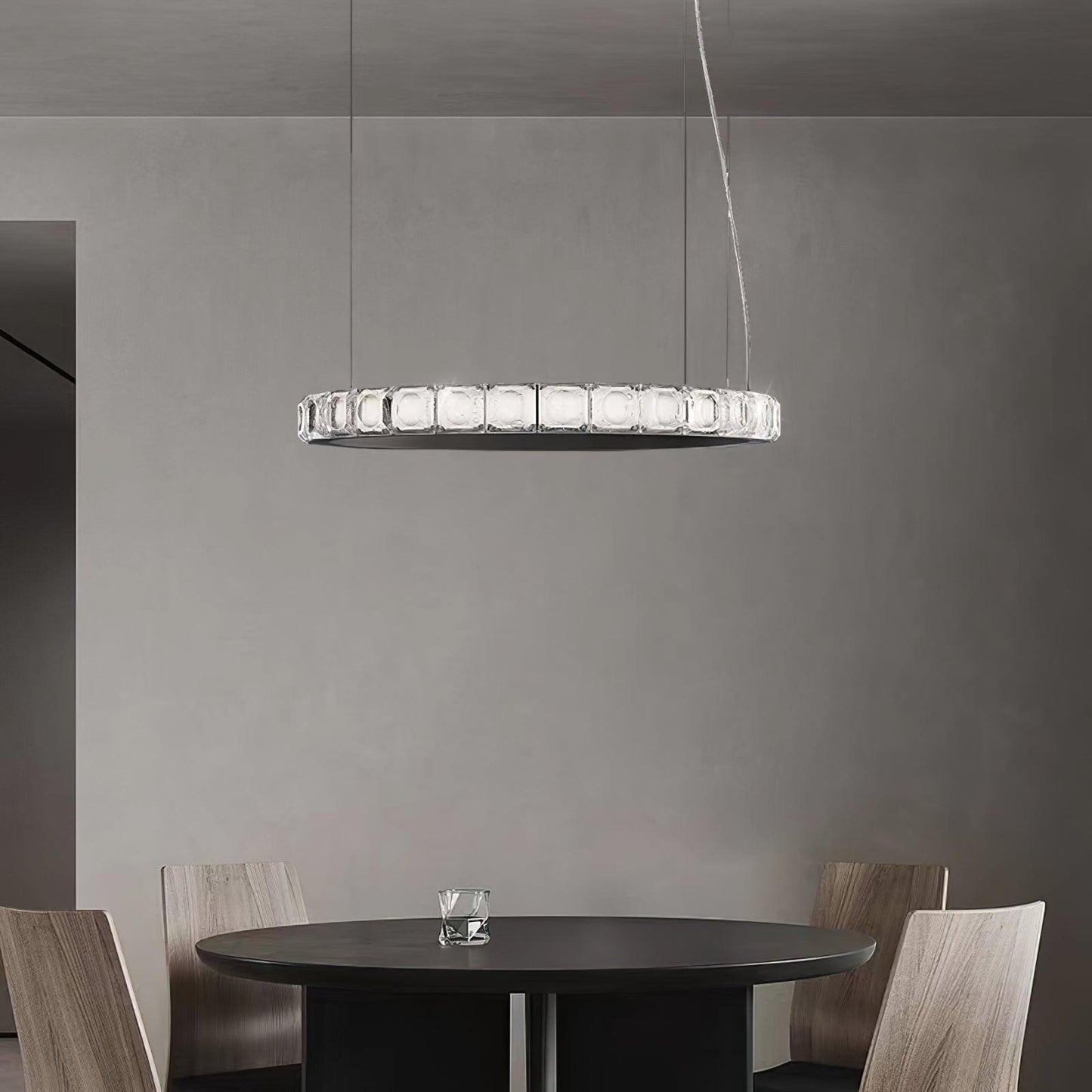 Aura Ring Chandelier - Adjustable Brightness & Modern Design