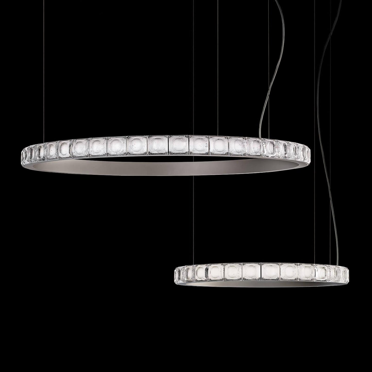 Aura Ring Chandelier - Adjustable Brightness & Modern Design