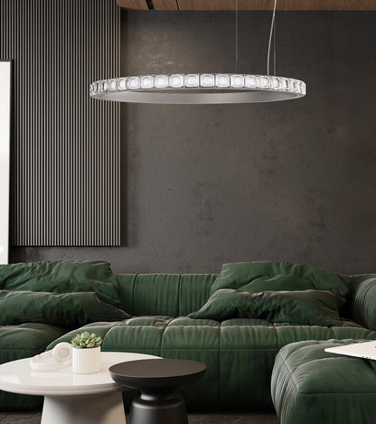 Aura Ring Chandelier - Adjustable Brightness & Modern Design