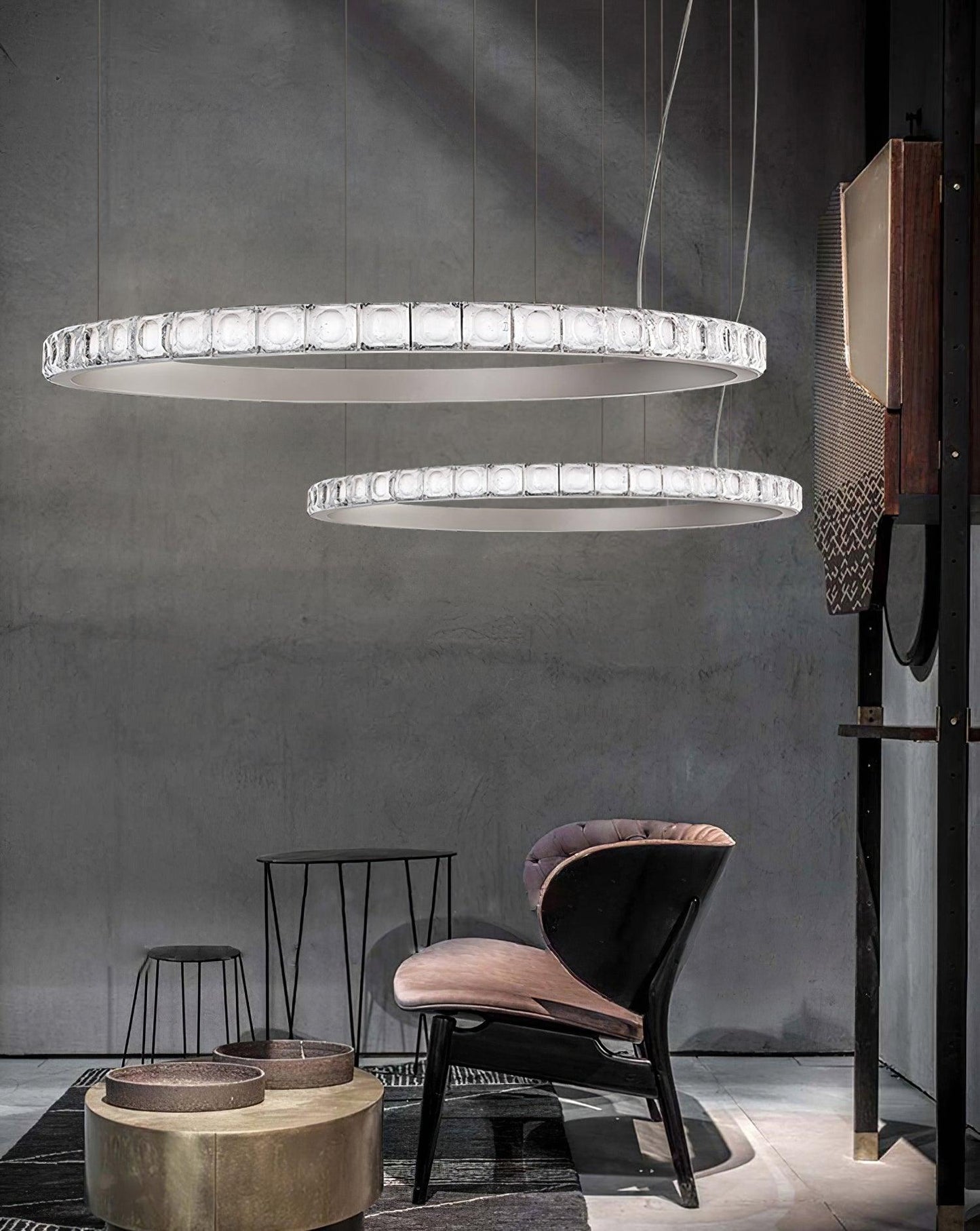 Aura Ring Chandelier - Adjustable Brightness & Modern Design