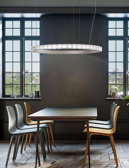 Aura Ring Chandelier - Adjustable Brightness & Modern Design