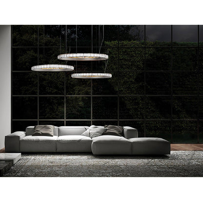 Aura Ring Chandelier - Adjustable Brightness & Modern Design