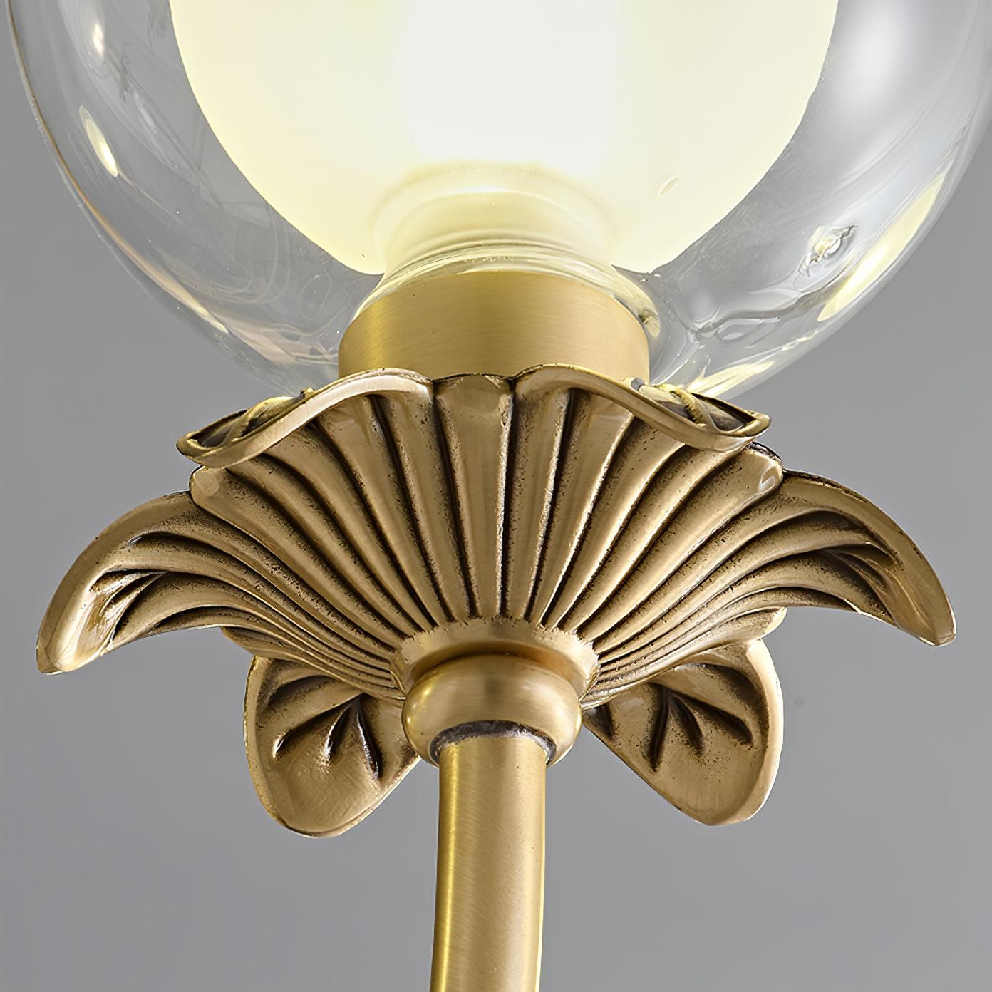 Aureate Radiance Glass Chandelier - Elegant Design, Adjustable Height