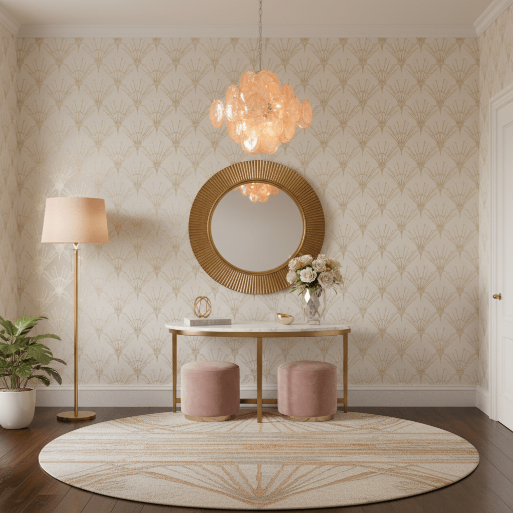 Aurelia Apricot Glass Chandelier - Elegant Design, Adjustable Height
