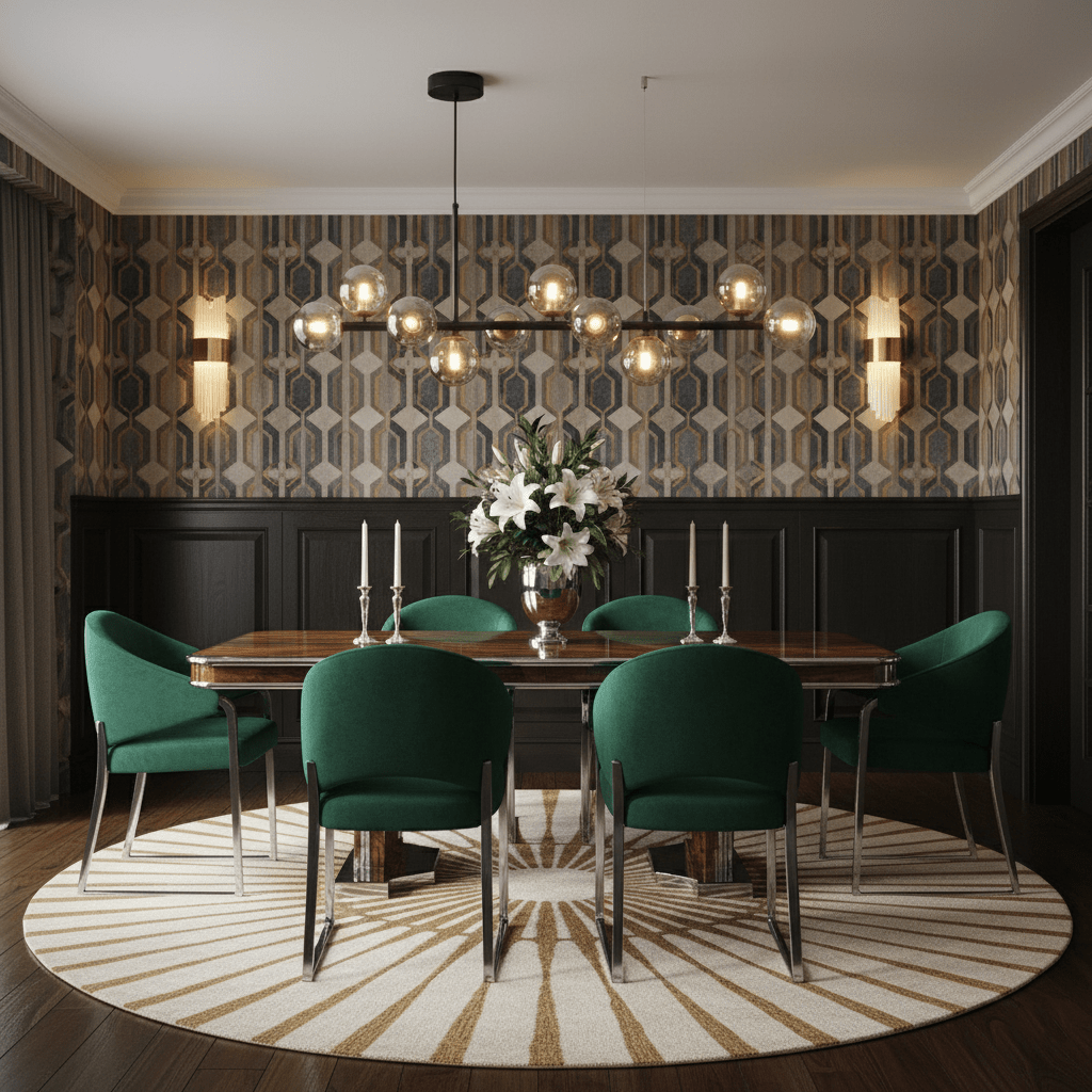 Aurelia Globe Chandelier - Modern Design with Adjustable Height & LED