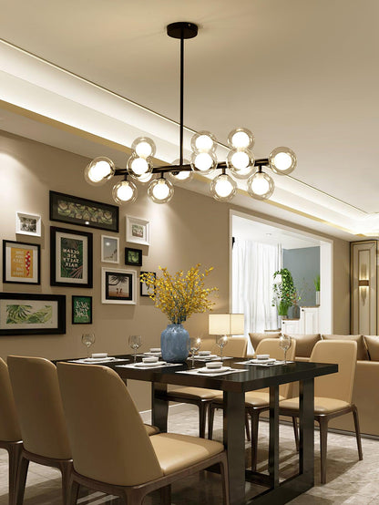 Aurelia Chandelier - Elegant Lighting Fixture with Adjustable Height &