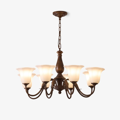 Aurelia Fleur Chandelier - Elegant Design with Adjustable Height & LED