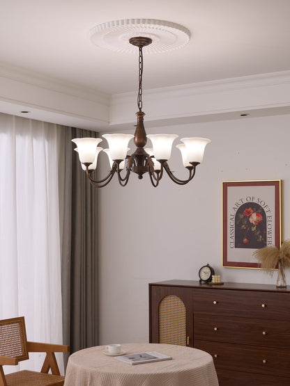 Aurelia Fleur Chandelier - Elegant Design with Adjustable Height & LED