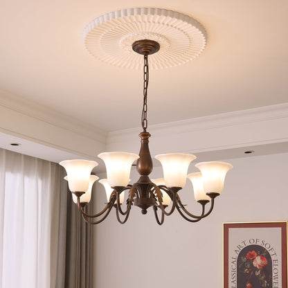 Aurelia Fleur Chandelier - Elegant Design with Adjustable Height & LED