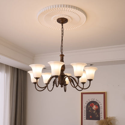 Aurelia Fleur Chandelier - Elegant Design with Adjustable Height & LED