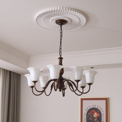 Aurelia Fleur Chandelier - Elegant Design with Adjustable Height & LED