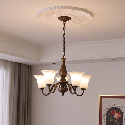 Aurelia Fleur Chandelier - Elegant Design with Adjustable Height & LED