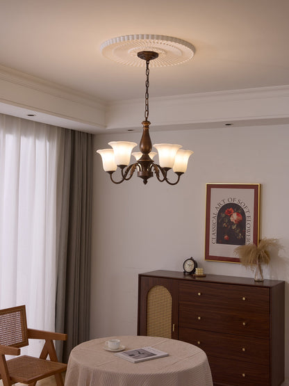 Aurelia Fleur Chandelier - Elegant Design with Adjustable Height & LED