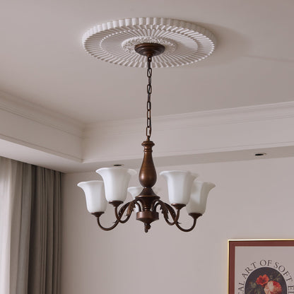 Aurelia Fleur Chandelier - Elegant Design with Adjustable Height & LED