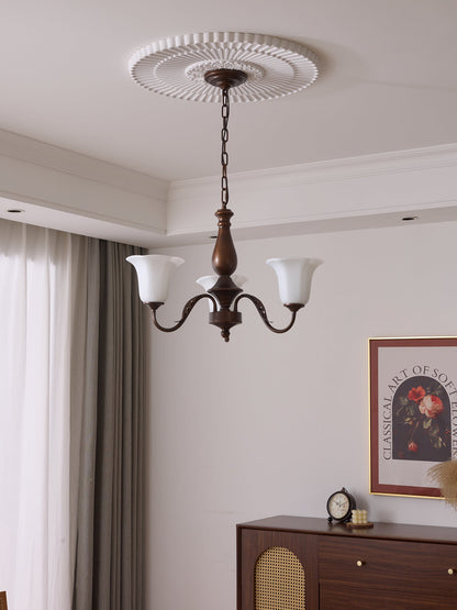 Aurelia Fleur Chandelier - Elegant Design with Adjustable Height & LED