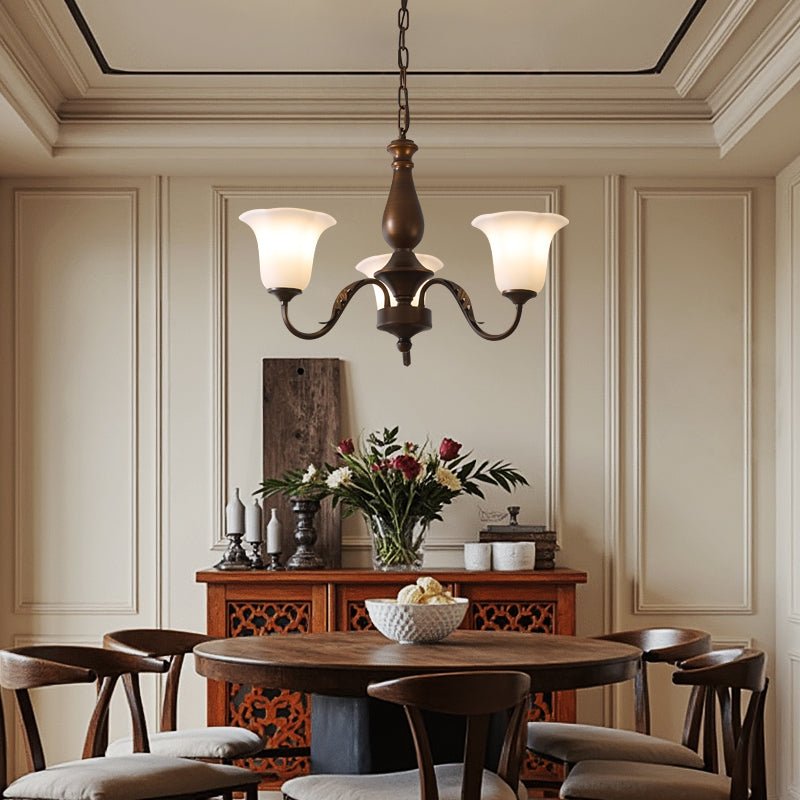 Aurelia Fleur Chandelier - Elegant Design with Adjustable Height & LED