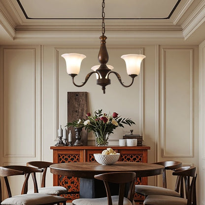 Aurelia Fleur Chandelier - Elegant Design with Adjustable Height & LED