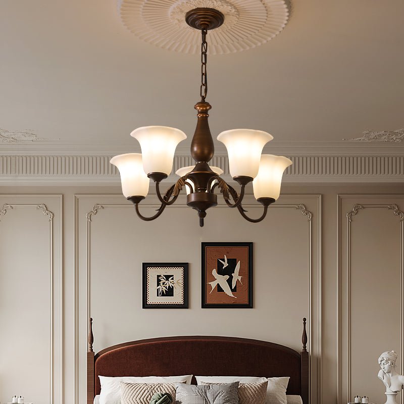 Aurelia Fleur Chandelier - Elegant Design with Adjustable Height & LED