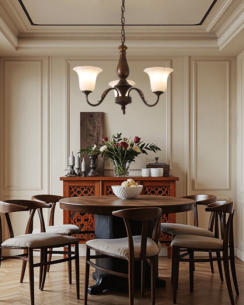 Aurelia Fleur Chandelier - Elegant Design with Adjustable Height & LED