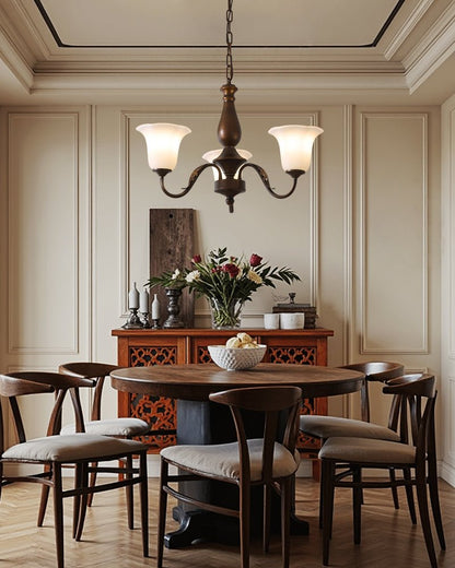 Aurelia Fleur Chandelier - Elegant Design with Adjustable Height & LED