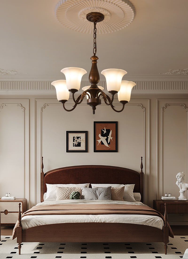 Aurelia Fleur Chandelier - Elegant Design with Adjustable Height & LED