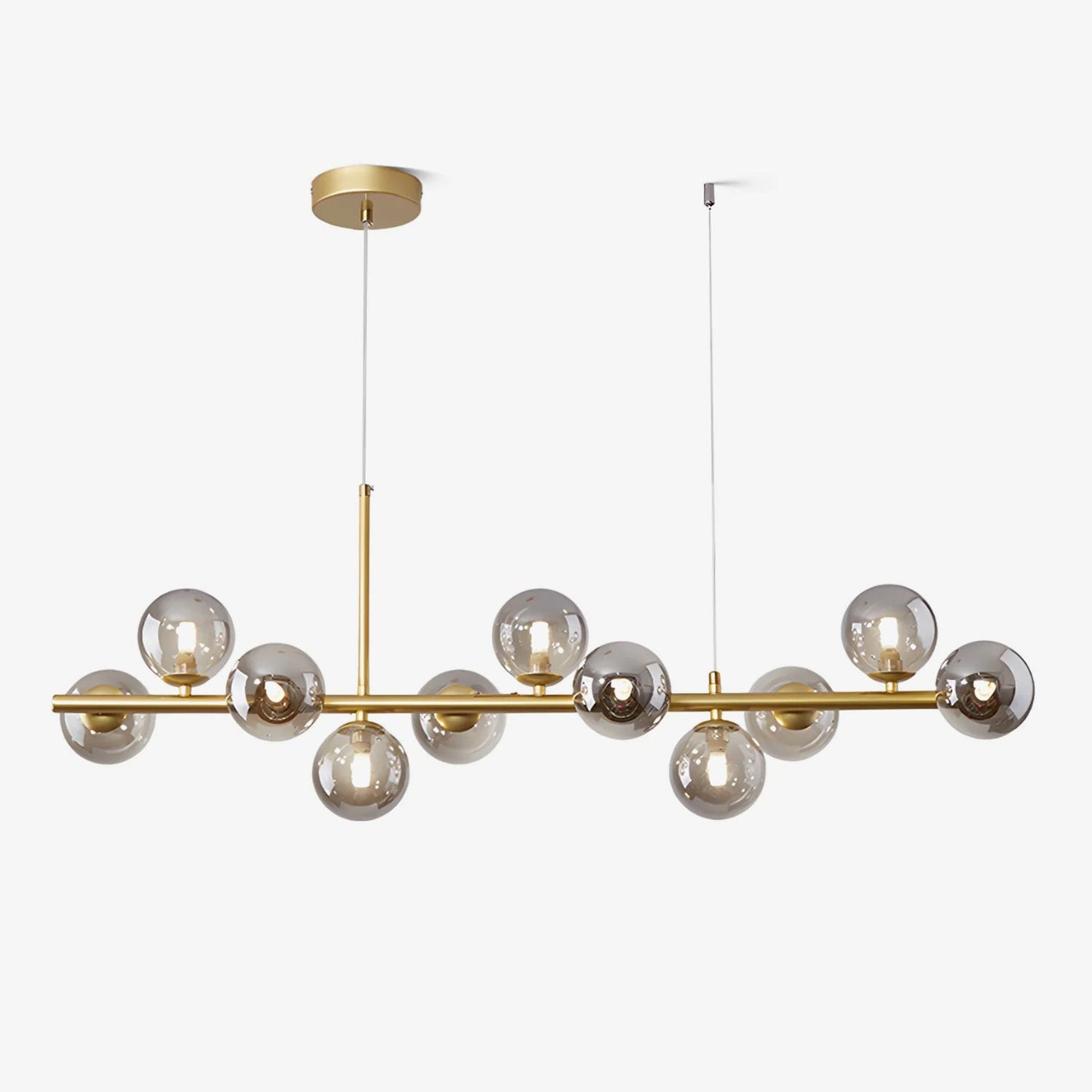 Aurelia Globe Chandelier - Modern Design with Adjustable Height & LED