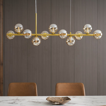 Aurelia Globe Chandelier - Modern Design with Adjustable Height & LED