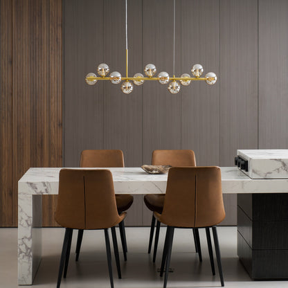 Aurelia Globe Chandelier - Modern Design with Adjustable Height & LED