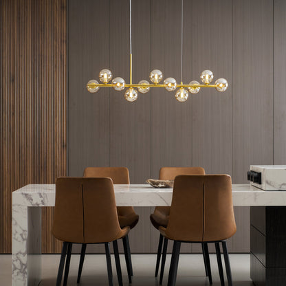 Aurelia Globe Chandelier - Modern Design with Adjustable Height & LED