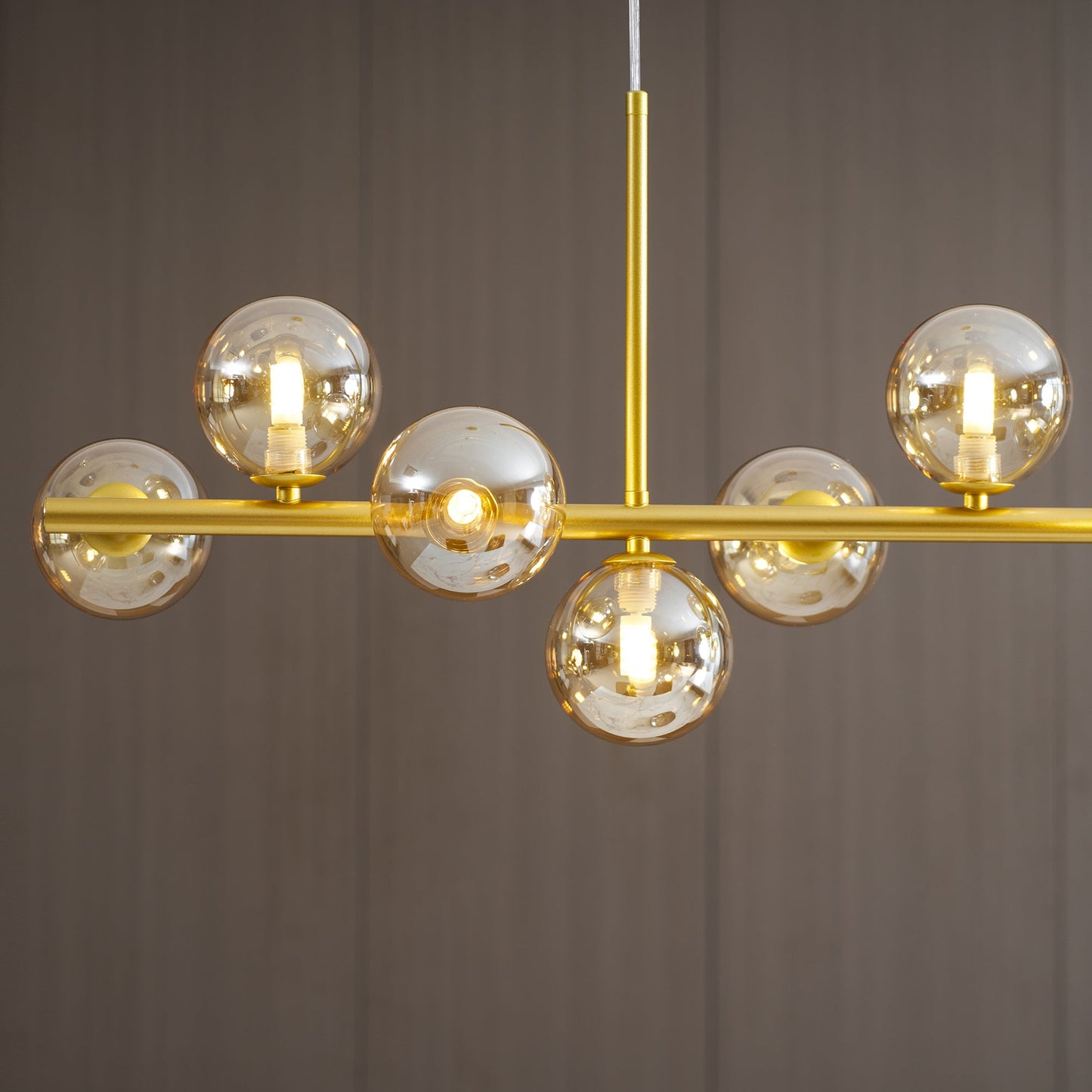 Aurelia Globe Chandelier - Modern Design with Adjustable Height & LED