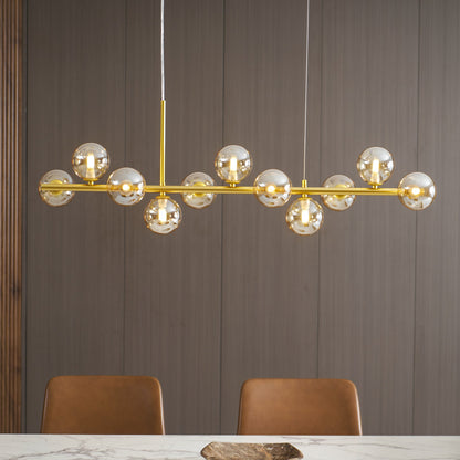 Aurelia Globe Chandelier - Modern Design with Adjustable Height & LED