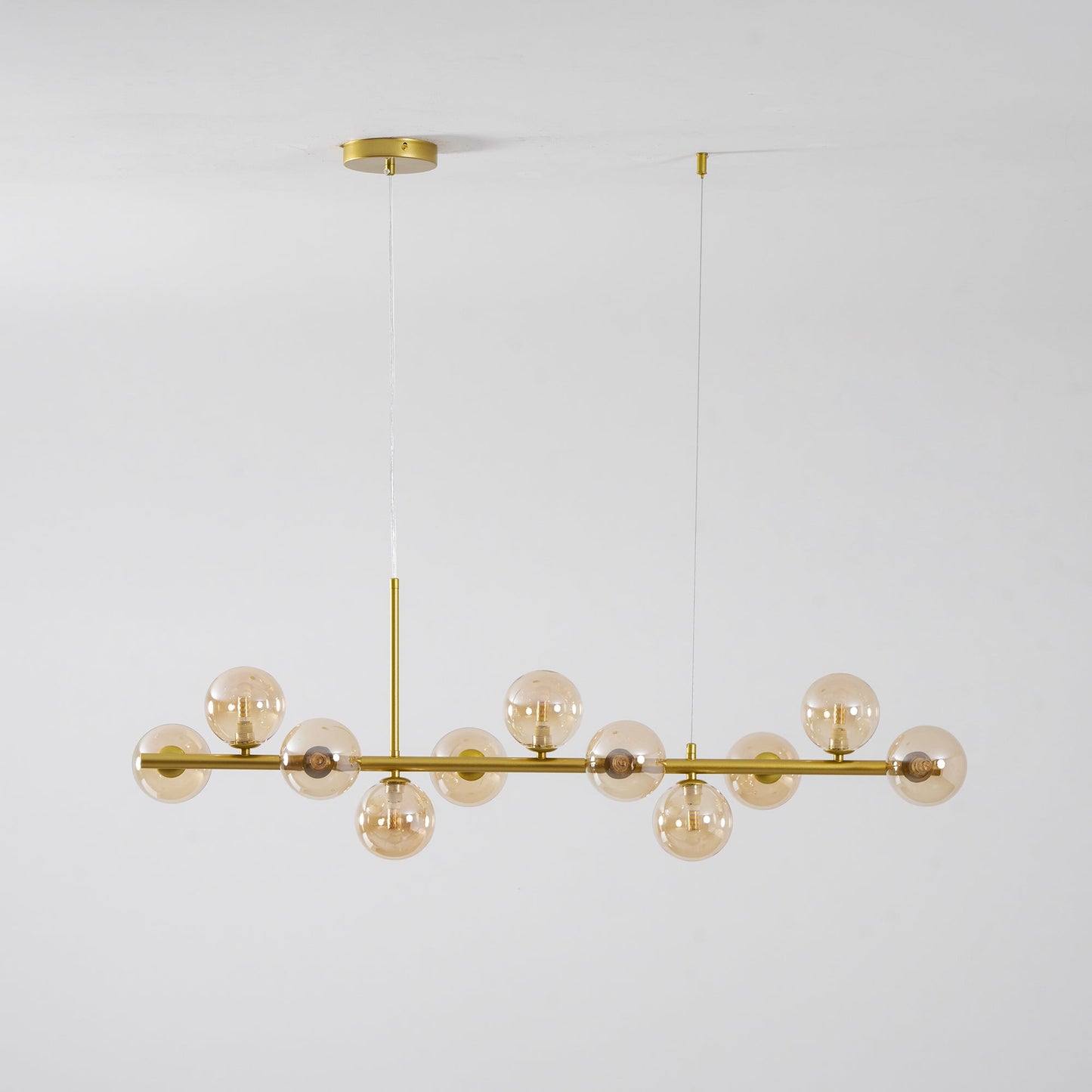 Aurelia Globe Chandelier - Modern Design with Adjustable Height & LED
