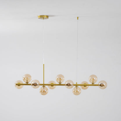 Aurelia Globe Chandelier - Modern Design with Adjustable Height & LED