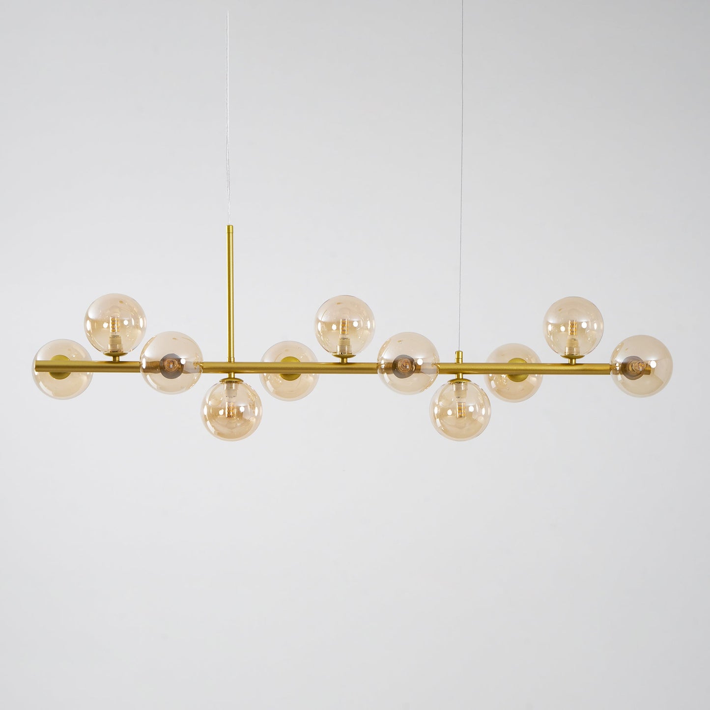 Aurelia Globe Chandelier - Modern Design with Adjustable Height & LED